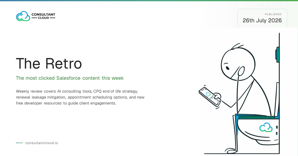 ConsultantCloud Weekly Retro - 9 July 2026