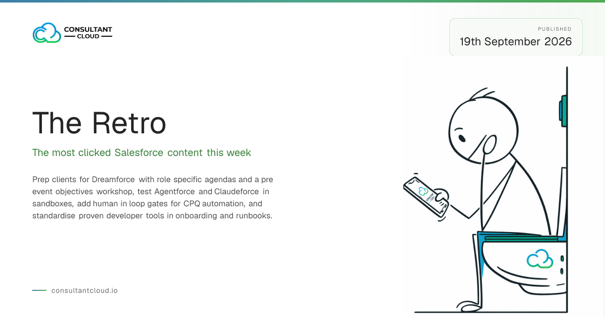 ConsultantCloud Weekly Retro - 3 September 2026