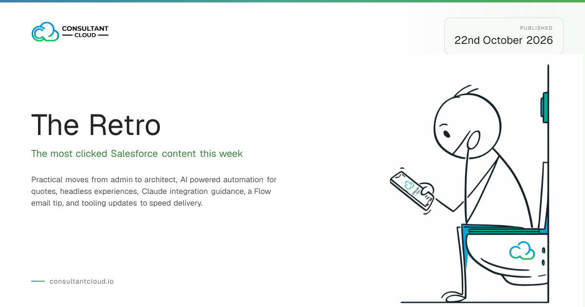 ConsultantCloud Weekly Retro - 22 October 2026